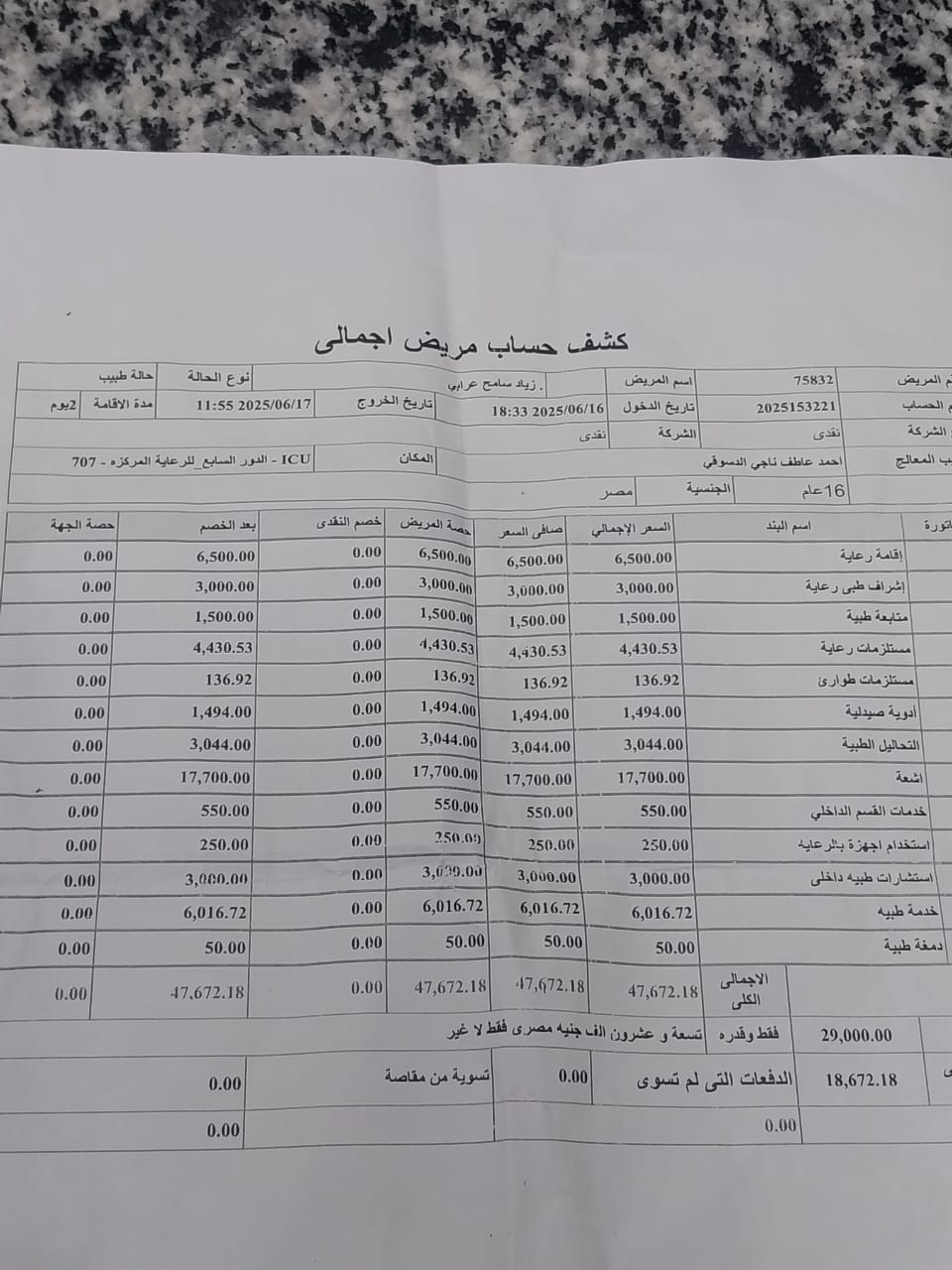 الفاتورة الفاتورة
