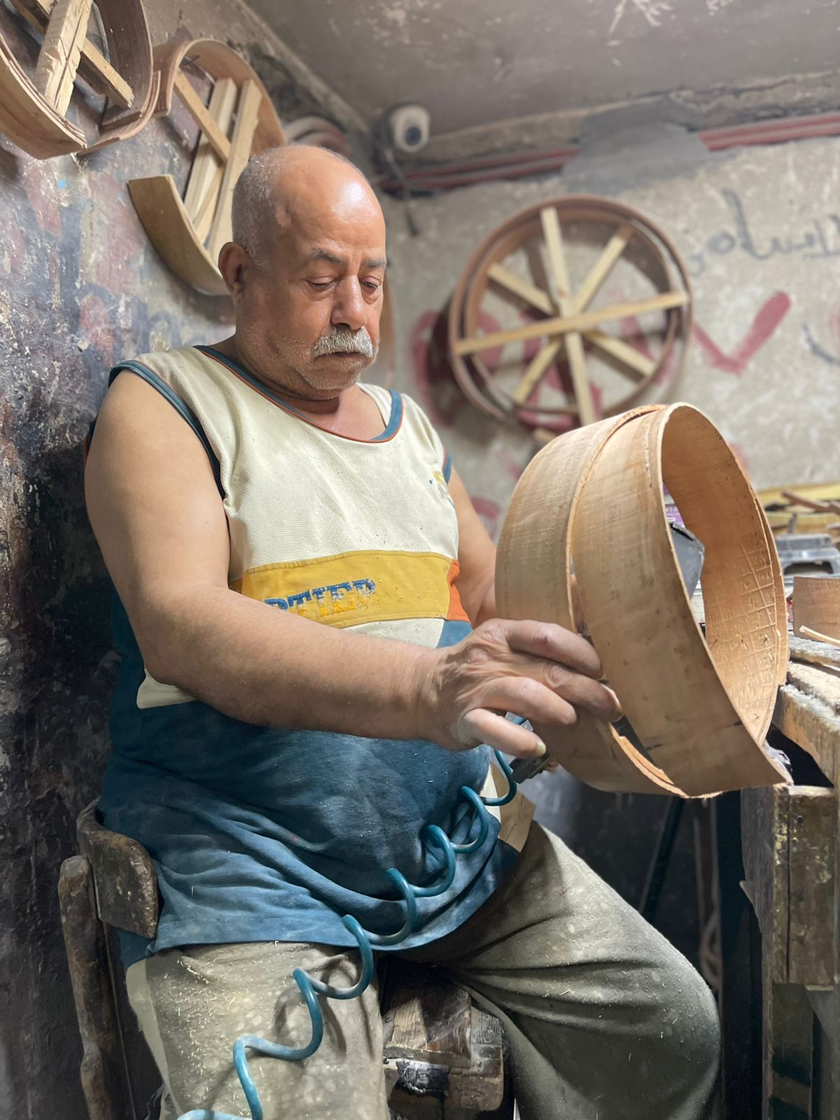 صناعة الطبول الخشبية