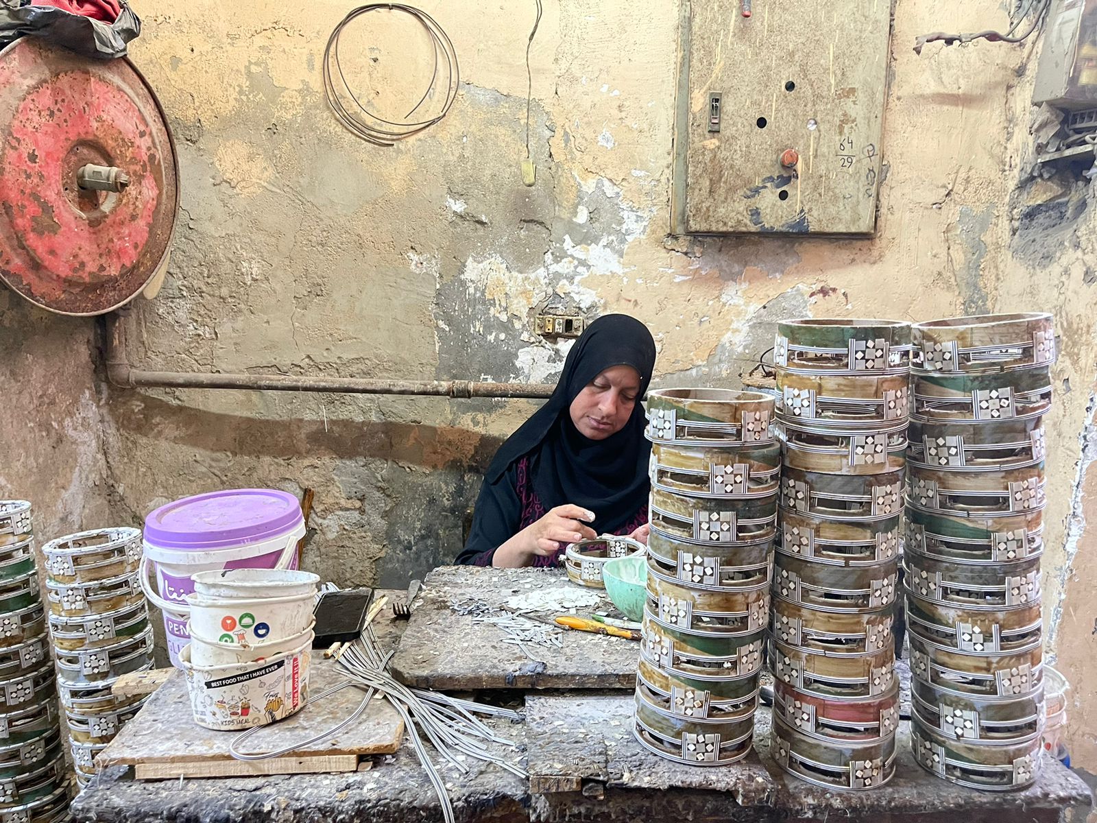 تطعيم الطبلة بالصدف