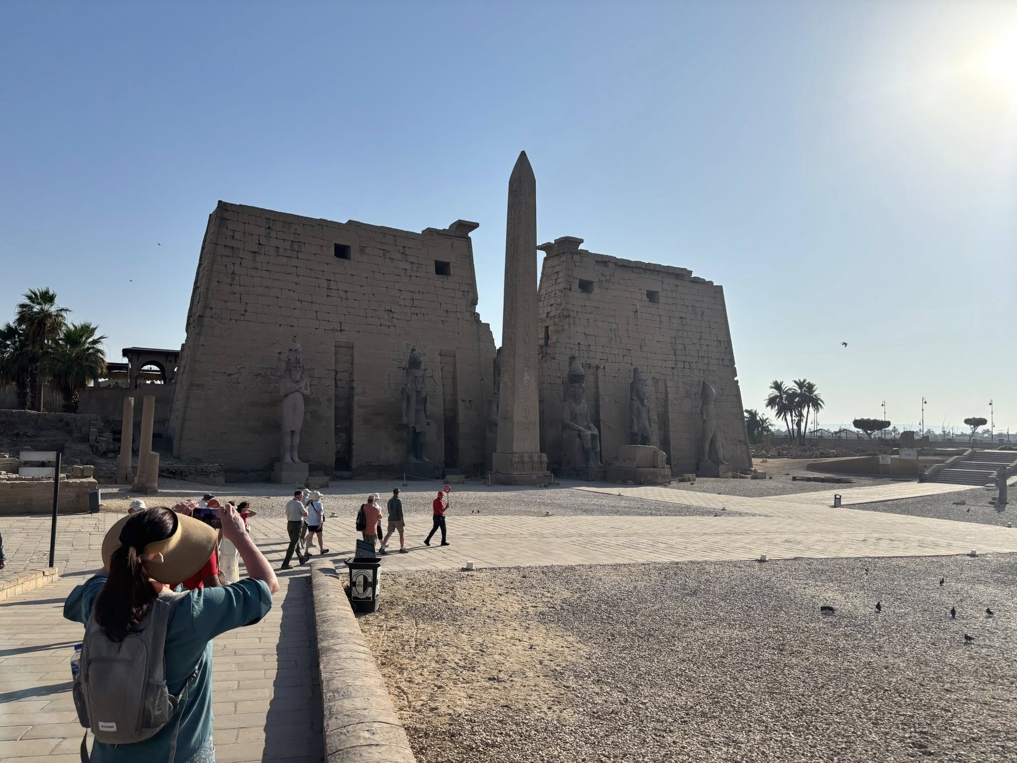 جانب من زيارات السياح فى معبد الأقصر جانب من زيارات السياح فى معبد الأقصر