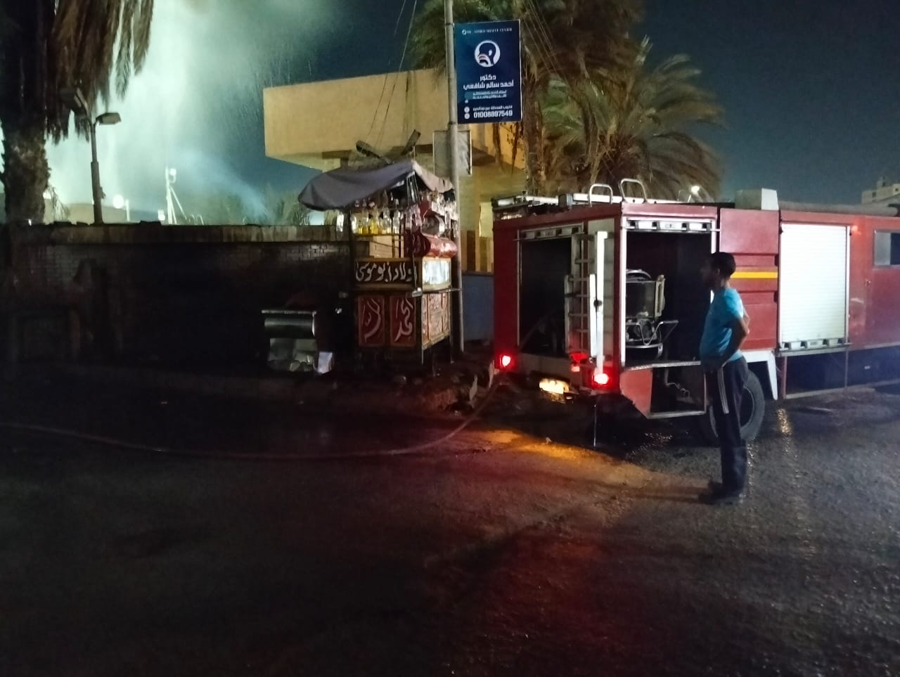 السيطرة على حريق بمنطقة مزلقان قليوب دون خسائر بشرية (3)