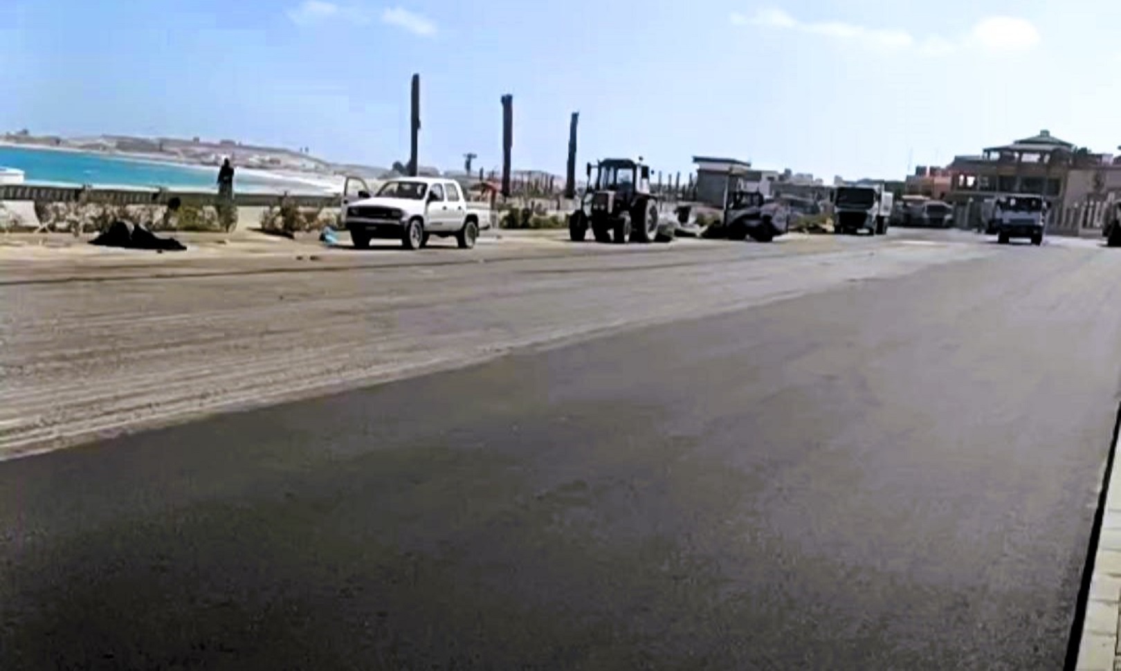 انهاء توسعة كورنيش مطروح وتطويره