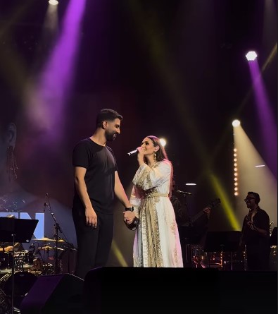 كارمن سليمان وزوجها من مهرجان موازين كارمن سليمان وزوجها من مهرجان موازين