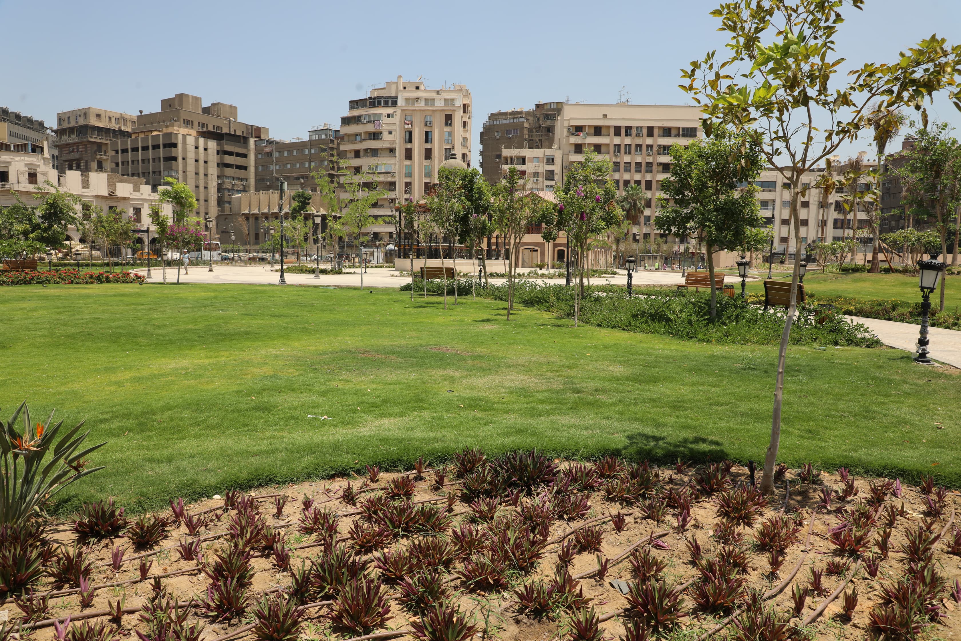 اعمال تطوير حديقة الأزبكية (5)