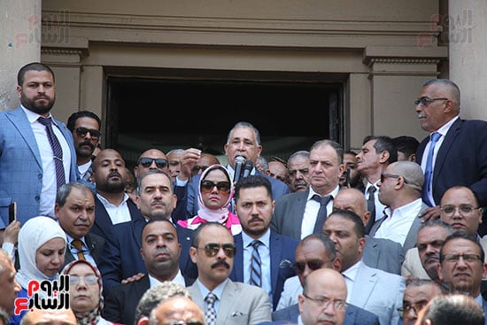 كلمة نقيب المحامين اثناء الوقفة (2)