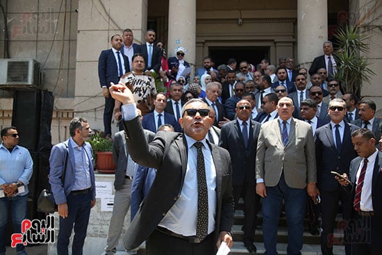 وقفة احتجاجية من المحامين داخل نقابتهم (2)