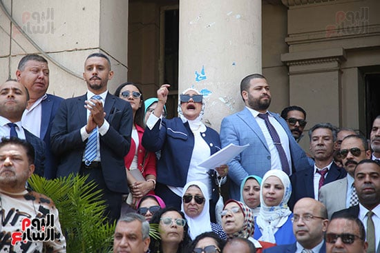 هتافات المحامين اعتراضا علي زيادة الرسوم القضائية (2)