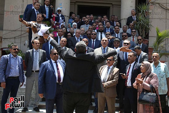 وقفة احتجاجية من المحامين داخل نقابتهم (3)
