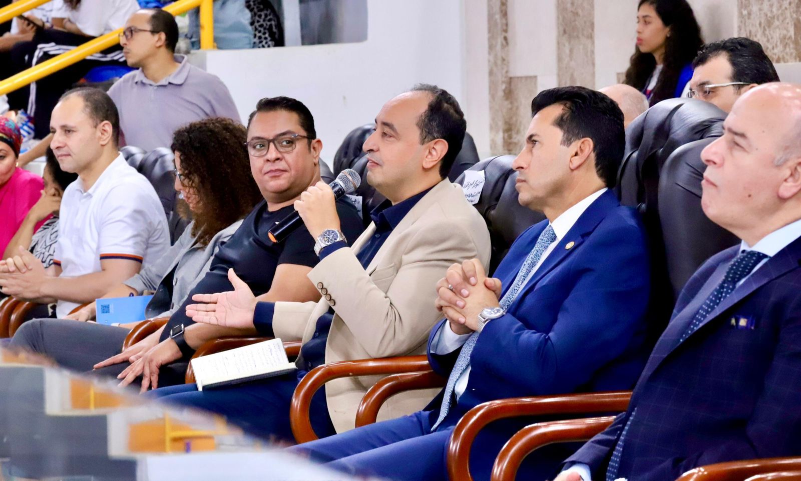 وزير الشباب والرياضة ومدير صندوق مكافحة وعلاج الإدمان يشهدان فعالية اليوم العالمي لمكافحة تعاطى المخدرات