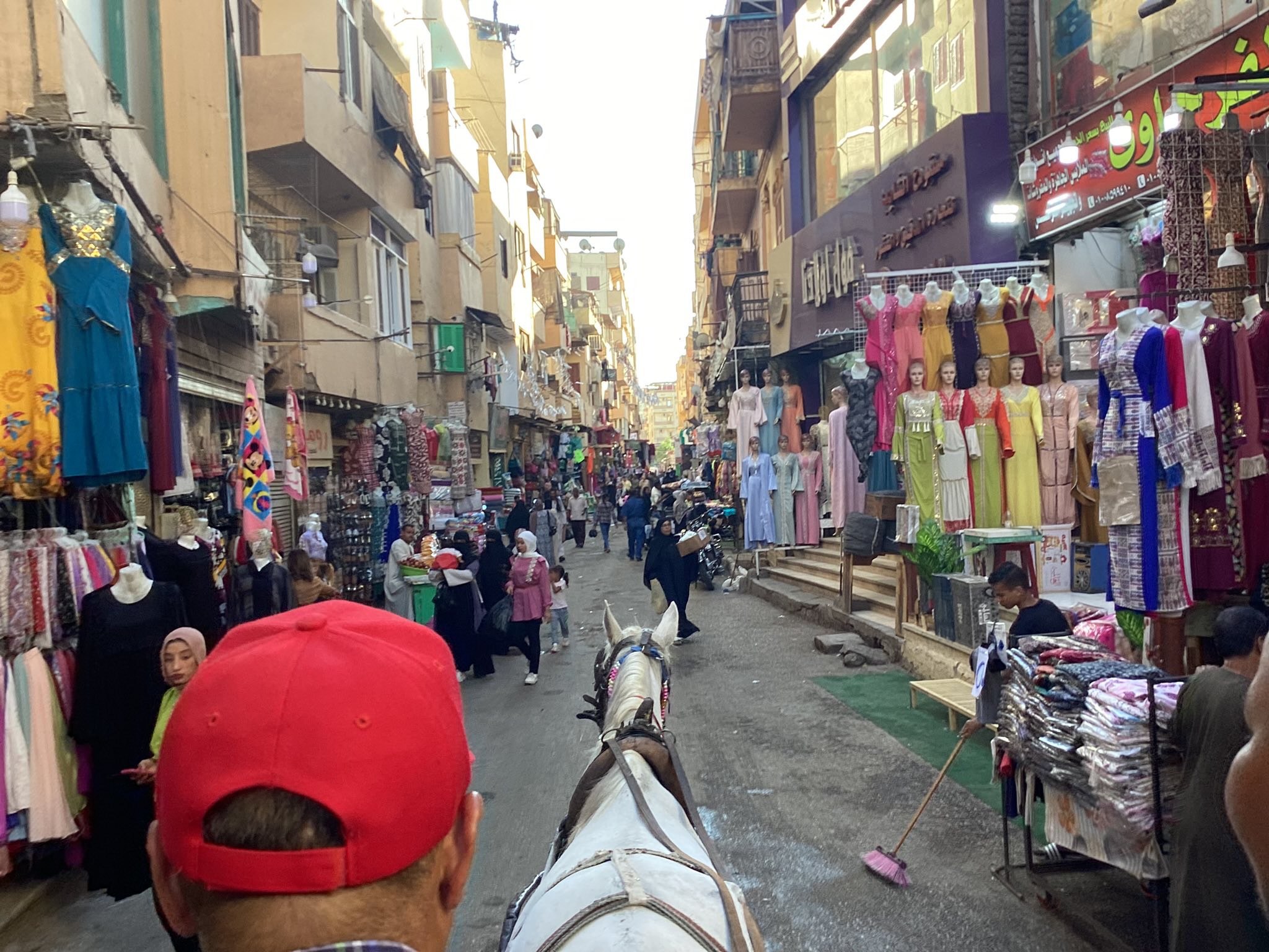 رحلات الحنطور فى أسواق مدينة الأقصر