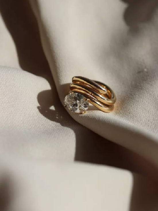 خاتم خطوبة عريض