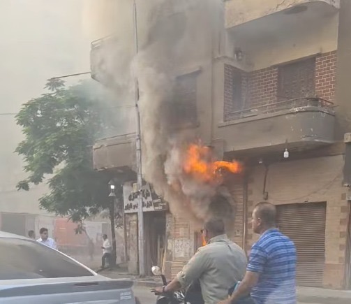 حريق  الزيتون