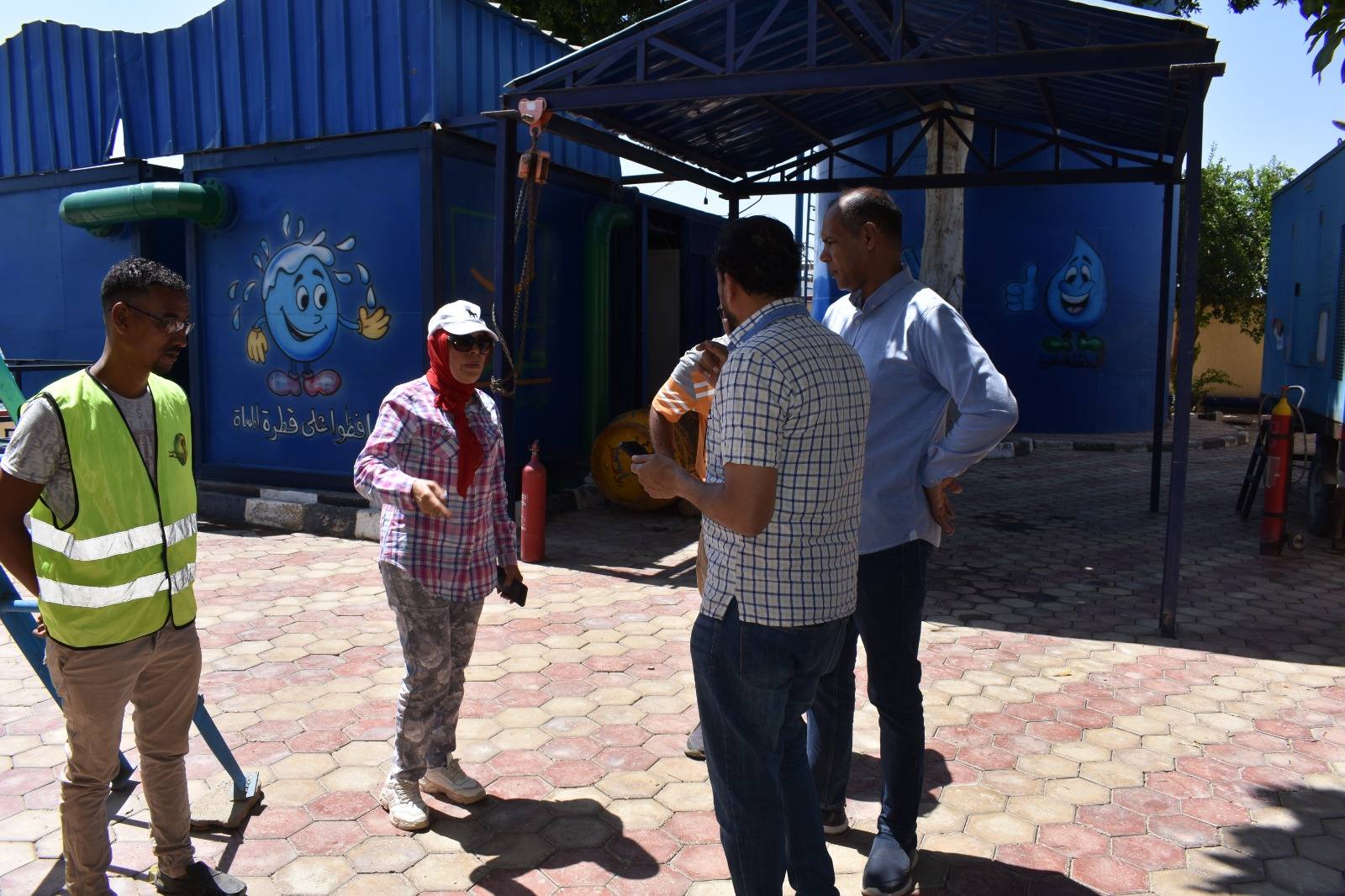 جولات على مشروعات شركة المياه بقرى حياة كريمة