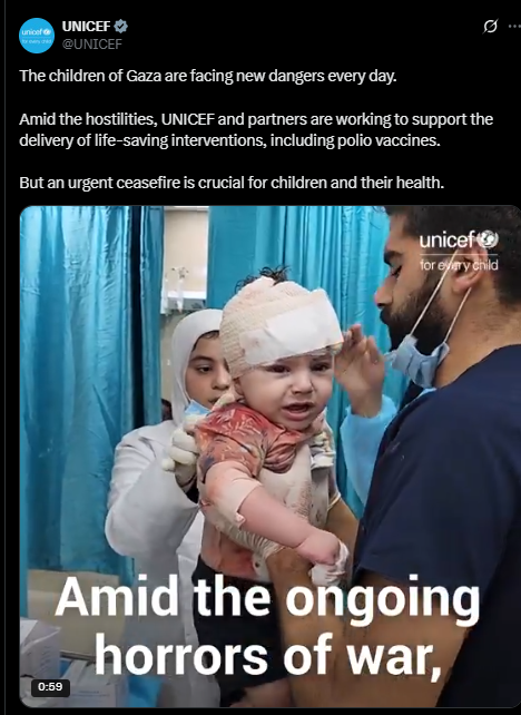 تقرير اليونيسيف عن الأطفال