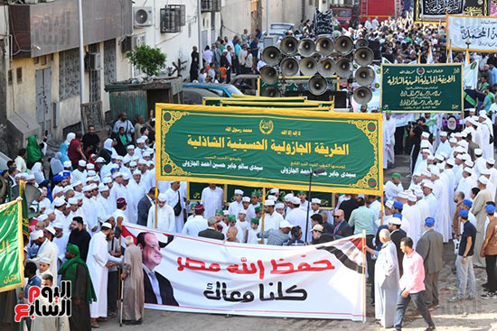 موكب الطرق الصوفية من أمام مسجد سيدى صالح الجعفرى (9)