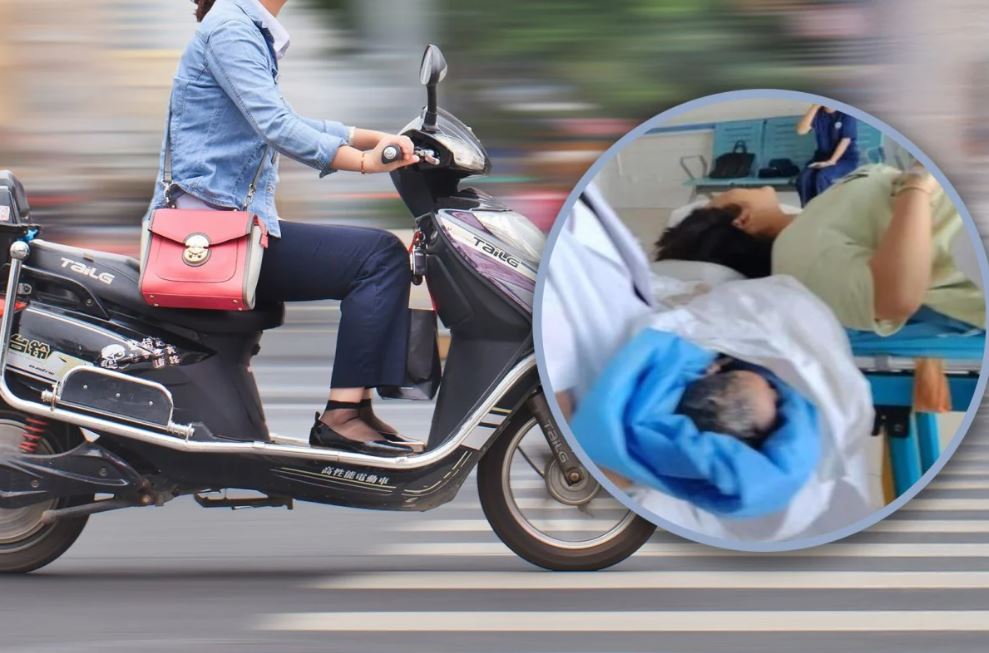 ذهبت للمستشفى بسبب مغص وعادت بطفل