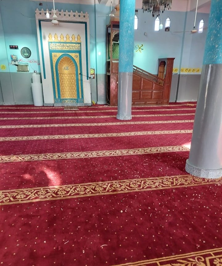 جانب من إنهاء فرش مسجد السلام بالرزيقات بأرمنت