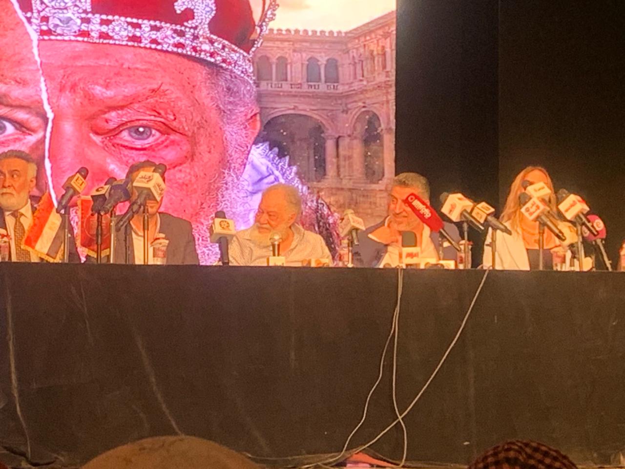 يحيى الفخراني من مؤتمر مسرحية الملك لير