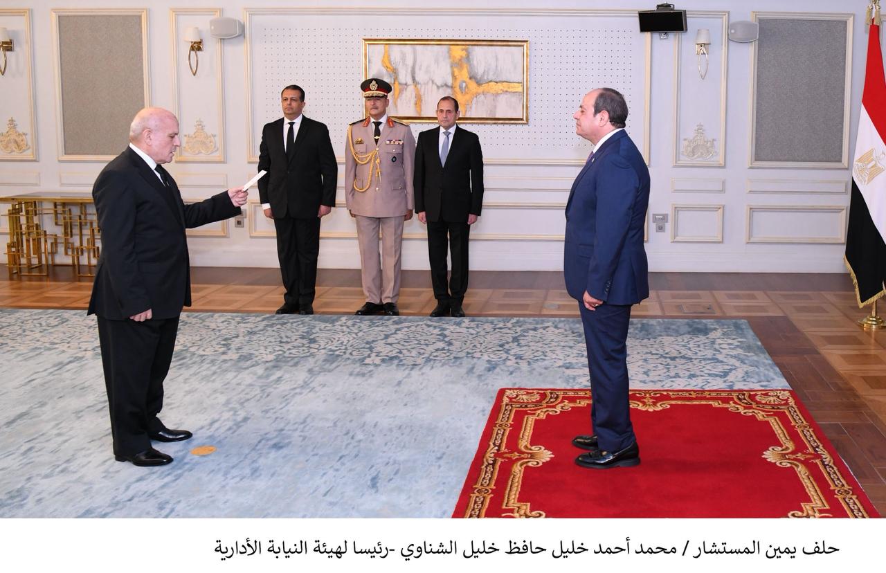 رؤساء محكمة النقض ومجلس الدولة والنيابة الإدارية الجدد يؤدون اليمين القانونية (1)