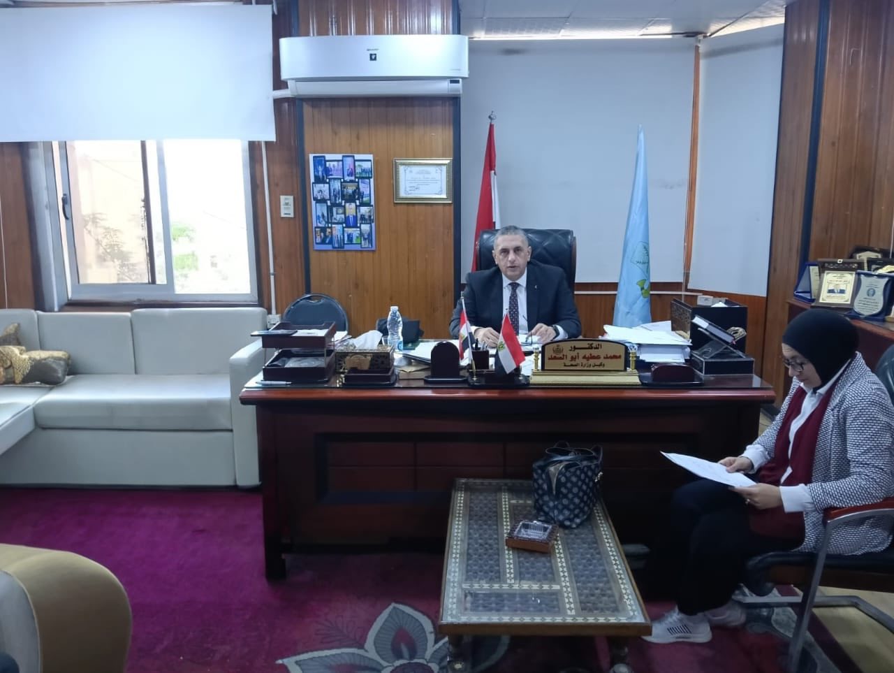 Kafr El -Sheikh Health Deputy holds a preparatory meeting