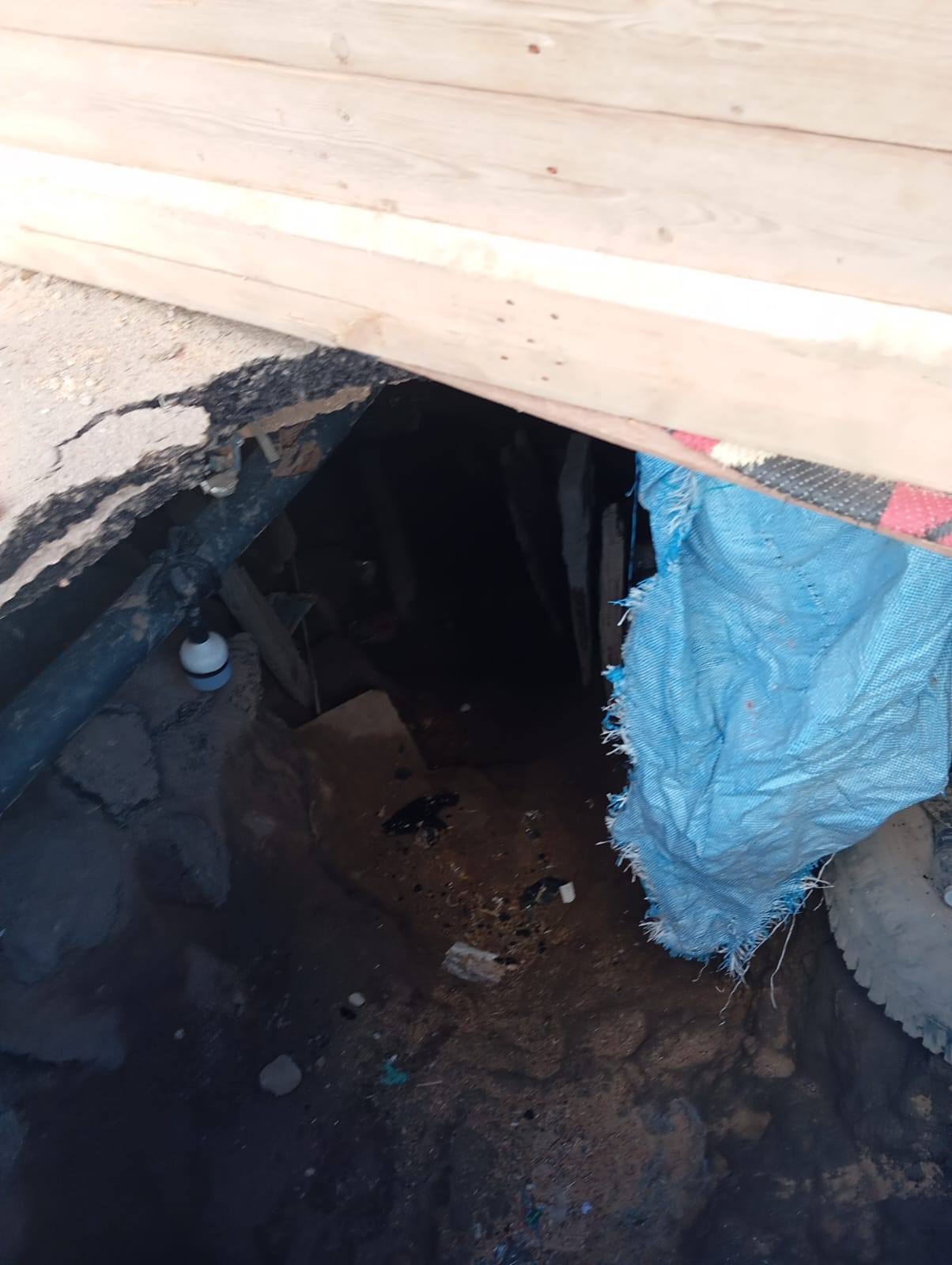 نفق بعمق 9 متر صوب طريق الكباش القريب من موقع التنقيب