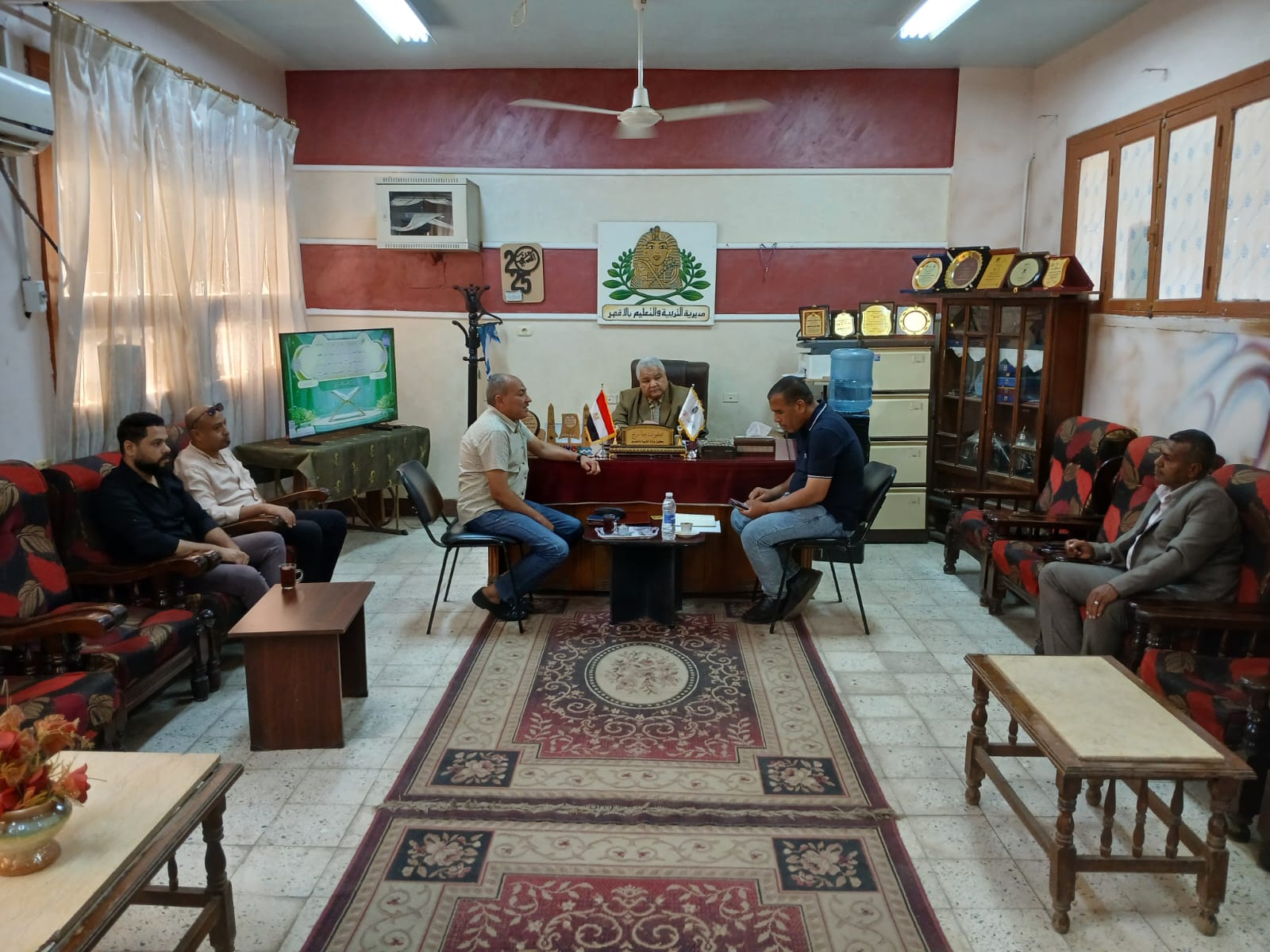 وكيل تعليم الأقصر يستقبل وفد من شركة المياه لبحث إنشاء مدرسة فنية