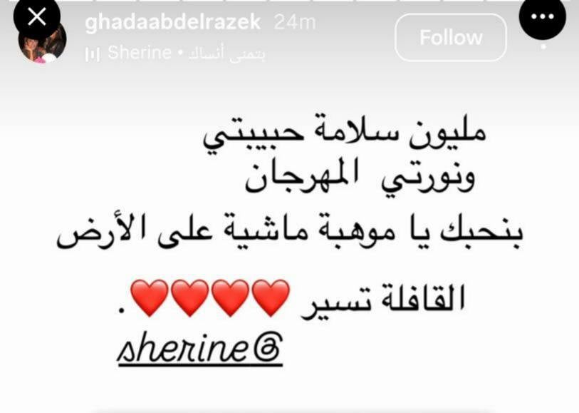 غادة عبد الرازق تدعم شيرين عبد الوهاب