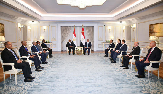 لقاء الرئيس عبد الفتاح السيسى والفريق البرهان