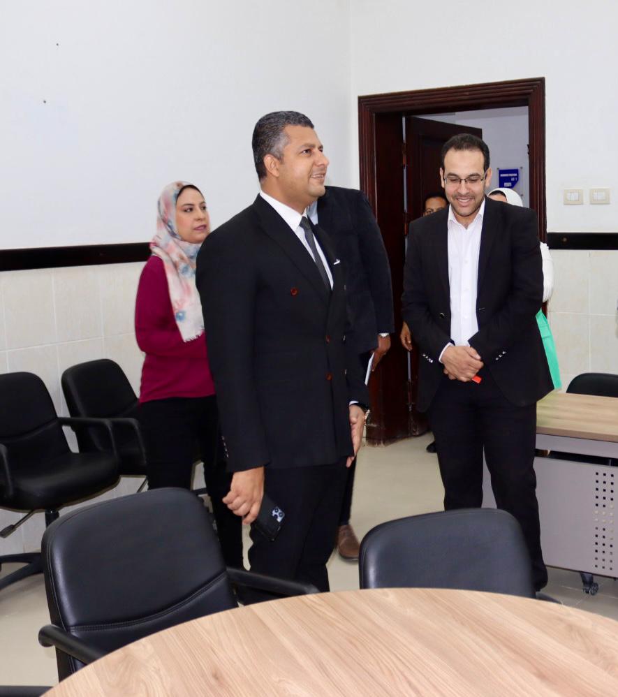 اقتصادية حقوق الإنسان تزور جامعة بني سويف التكنولوجية   (4)