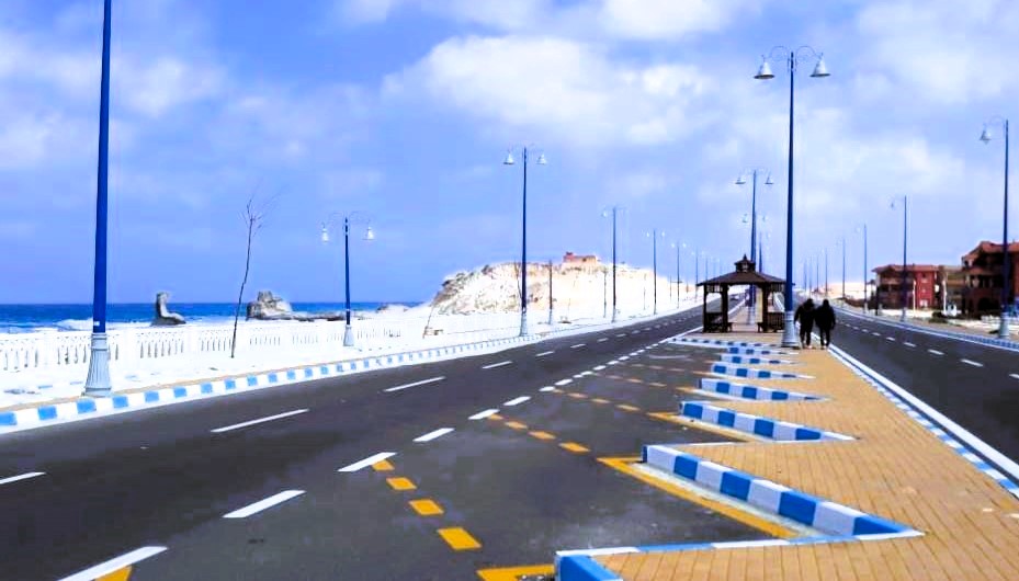 كورنيش الابيض الجديد في مطروح