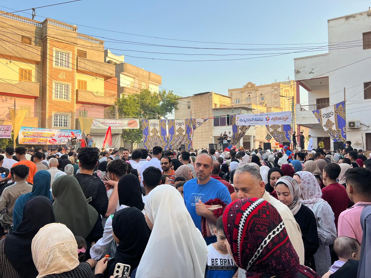 مشاركة المواطنين في الاحتفال بالعيد في الدقهلية