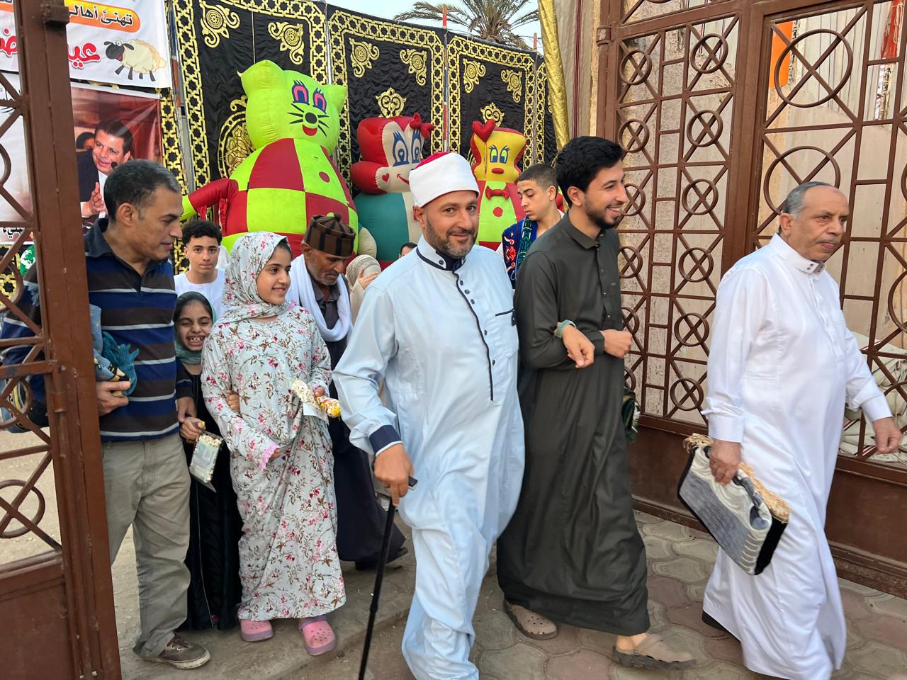 دخول الساحات لاقامة صلاة العيد