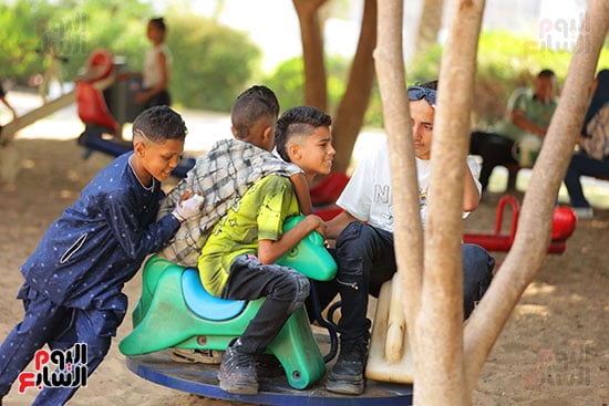 حديقة الأزهر أول أيام العيد حديقة الأزهر أول أيام العيد