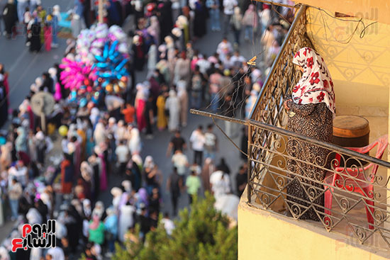 فرحة العيد تملأ مسجد عمرو بن العاص (1)