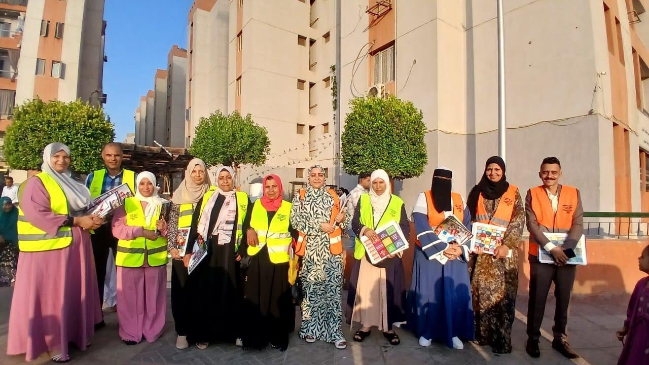 جانب من أنشطة صندوق مكافحة الإدمان داخل المناطق المطورة والحدائق العامة للتوعية بأضرار المخدرات.