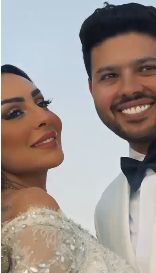المطرب محمد شاهين وعروسته رشا