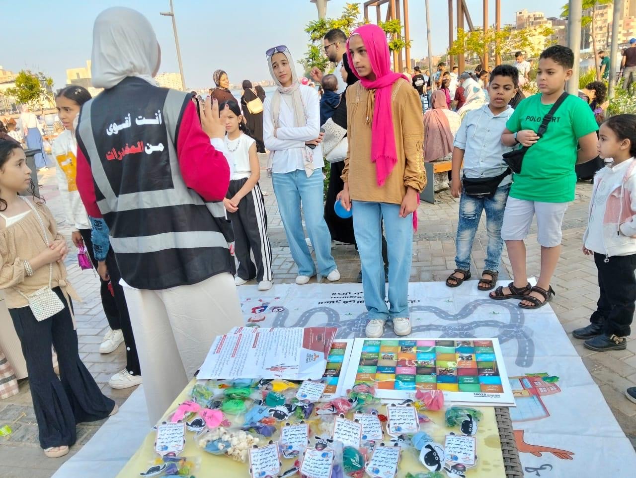 جانب من أنشطة صندوق مكافحة الإدمان داخل المناطق المطورة والحدائق العامة
