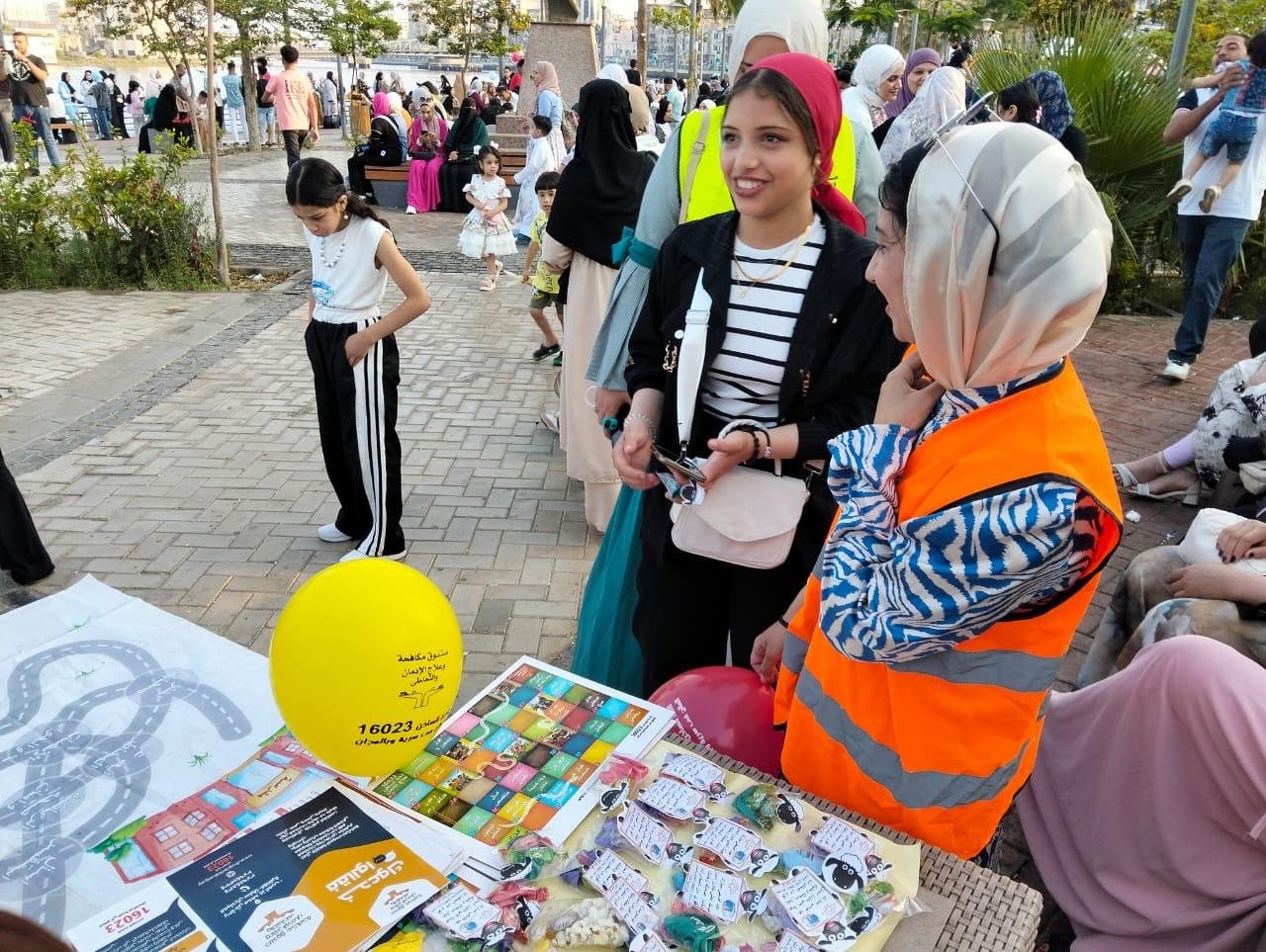 أنشطة صندوق مكافحة الإدمان داخل المناطق المطورة والحدائق العامة للتوعية بأضرار تعاطى المواد المخدرة