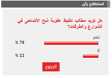 نتيجة الاستطلاع