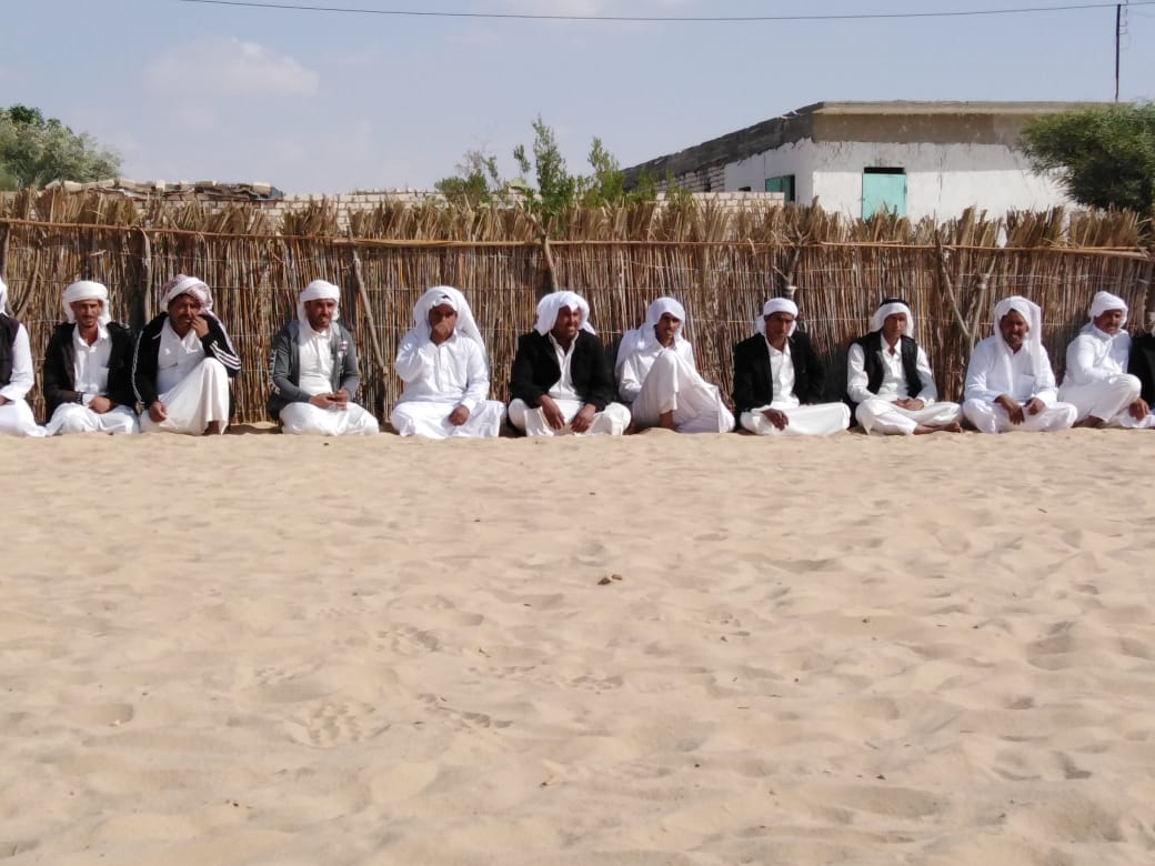 مجالس المحتفين بالعيد بالقري