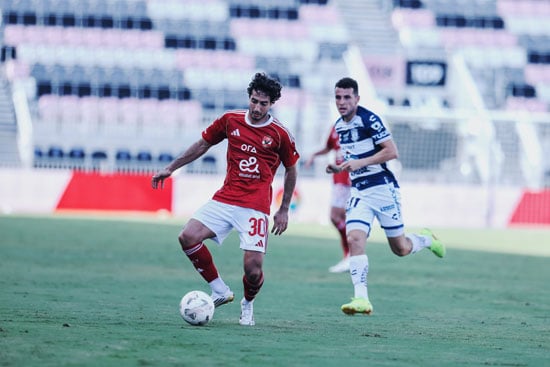 محمد هانى خلال المباراة محمد هانى خلال المباراة