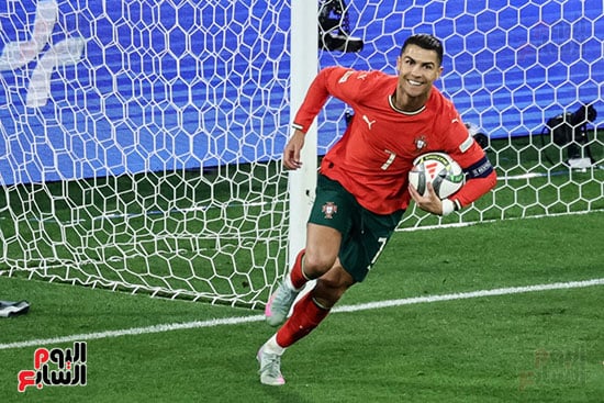 رونالدو وفرحة تسجيل الهدف