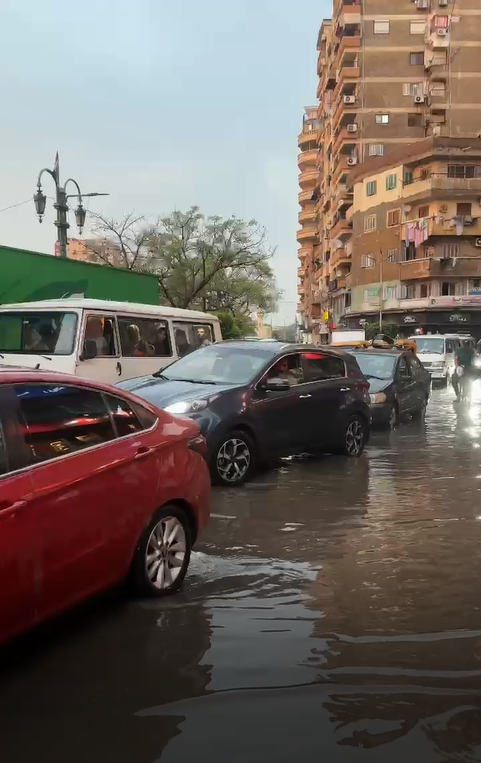 الامطار فى الشوارع
