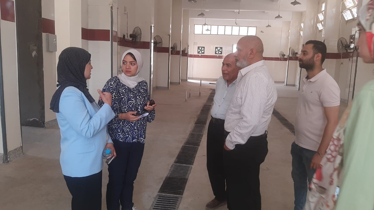 نائبة محافظ القليوبية خلال الجولة نائبة محافظ القليوبية خلال الجولة