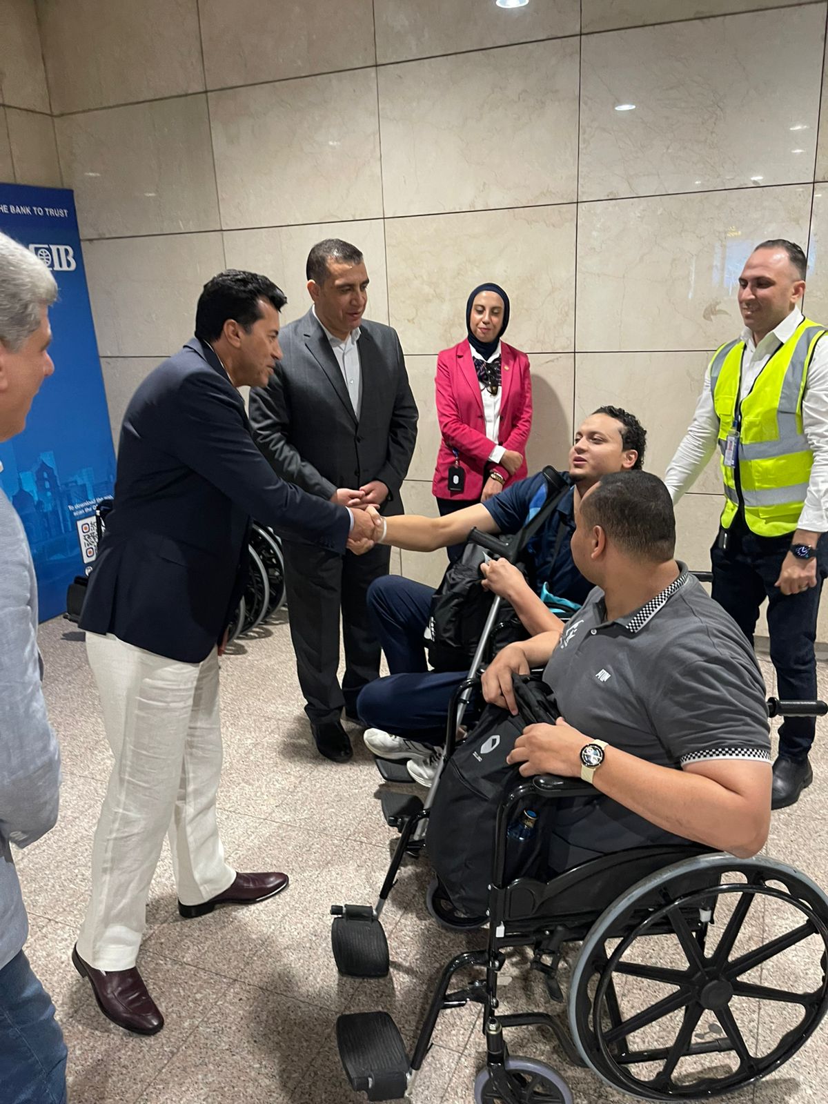 استقبال أبطال طائرة البارالمبي