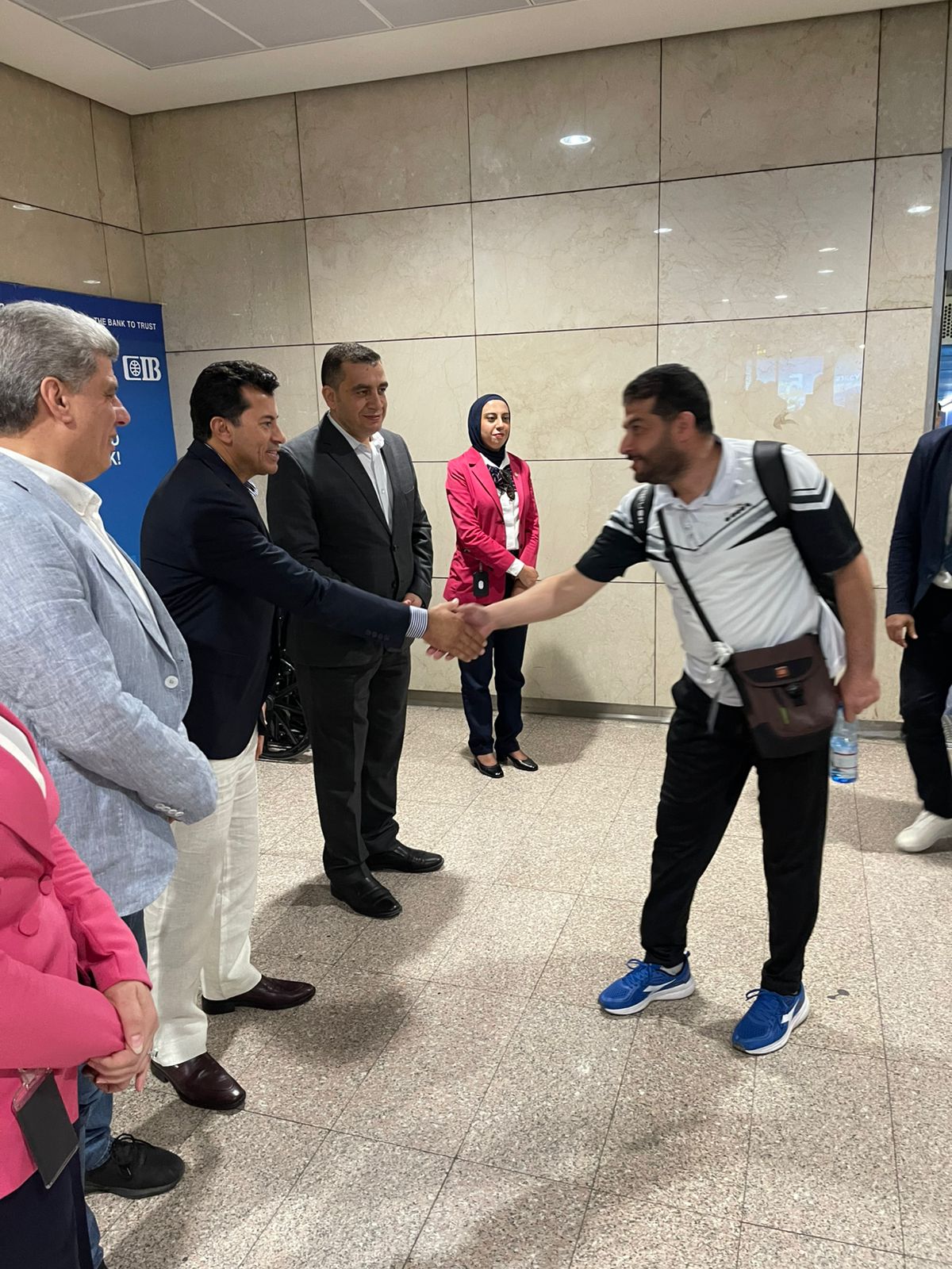 الوزير يستقبل ابطال افريقيا