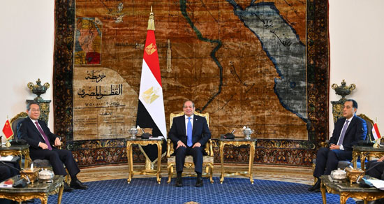 لقاء الرئيس عبد الفتاح السيسي ورئيس مجلس الدولة الصيني لقاء الرئيس عبد الفتاح السيسي ورئيس مجلس الدولة الصيني