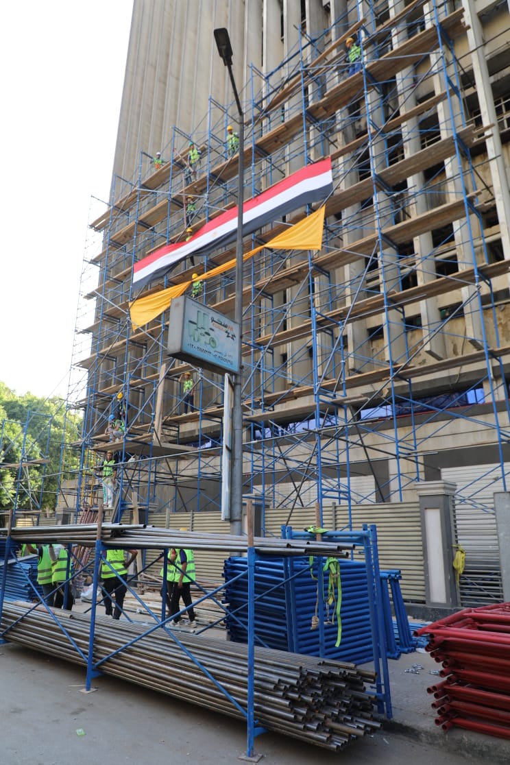 أعمال ترميم سنترال رمسيس (1)