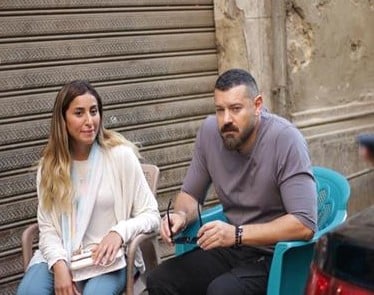 عمرو يوسف ودينا الشربيني من كواليس شقو