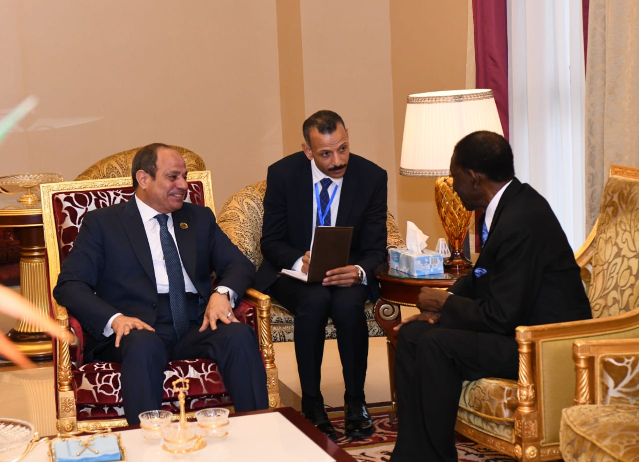 لقاء الرئيس السيسي بنظيره الأنجولى (2)